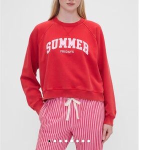 Summer Fridays Red Women's Sweatshirt